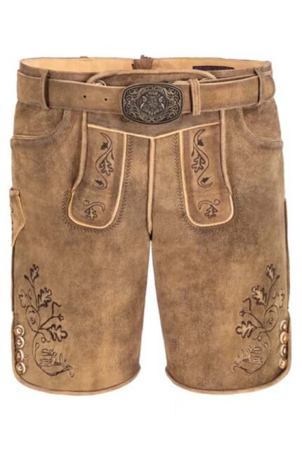 Rankenstickerei German Brown Trachten Lederhosen