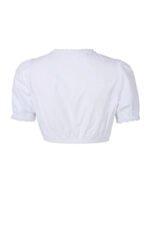 Rebecca Mir Oktoberfest White Crop Top Dirndl Blouse