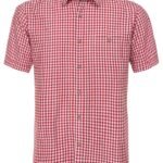 Authentic Red Short Sleeve Oktoberfest Lederhosen Shirt