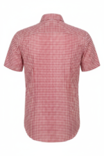 Authentic Red Short Sleeve Oktoberfest Lederhosen Shirt