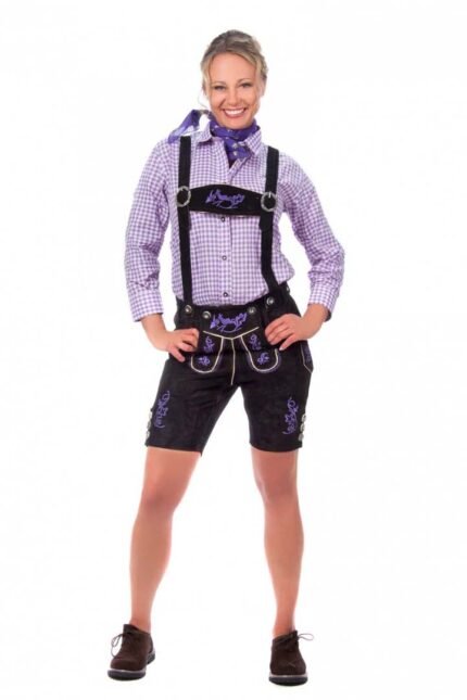 Sophie German Black Lederhosen Shorts
