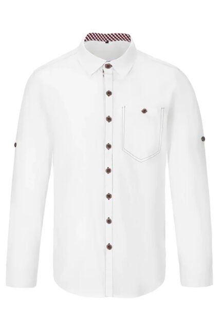 Wendelstein Bavarian Lederhosen Shirt For Oktoberfest