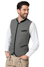 Wilseder Gray German Bavarian Trachten Waistcoat
