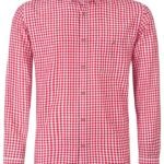 Zugspitze Red Gingham German Bavarian Trachten Shirt
