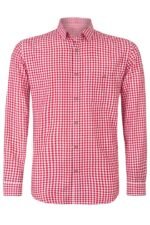 Zugspitze Red Gingham German Bavarian Trachten Shirt