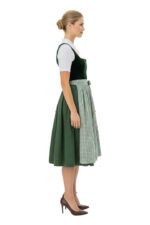 Caroline German Bavarian Green Velvet Drindl Dress