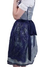 Authentic Nadine Menz Blue Drindl Dress For Oktoberfest