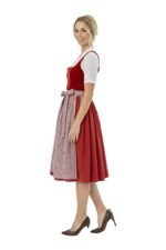 Authentic Pamela German Red Velvet Drindl Dress