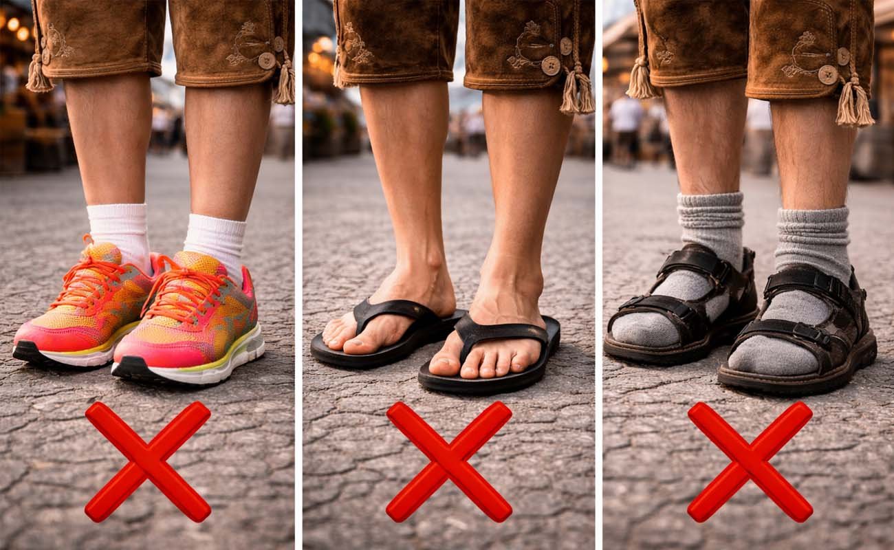 Shoes to Avoid with Lederhosen at All Costs